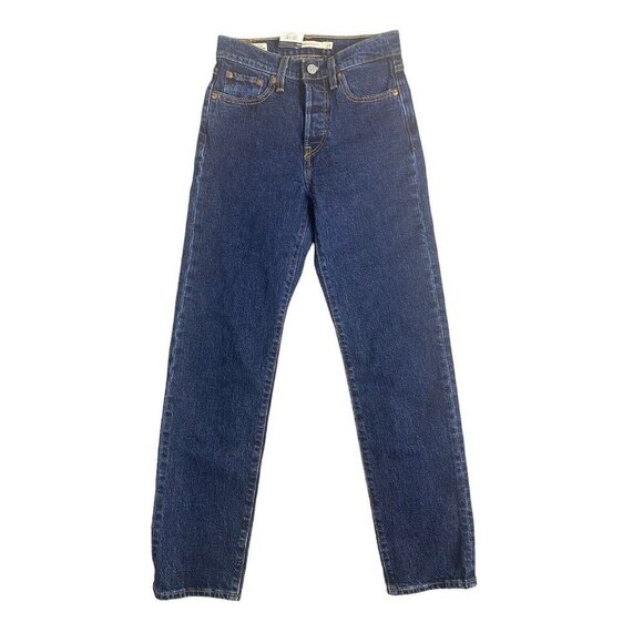 Levi's Premium Wedgie Straight Fit Salsa Charleston Outlasted Dark Wash 23X28 - Picture 2 of 13